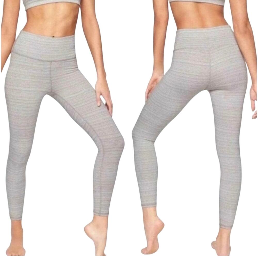 Athleta gray jacquard chaturanga high waist leggings, textured, XS